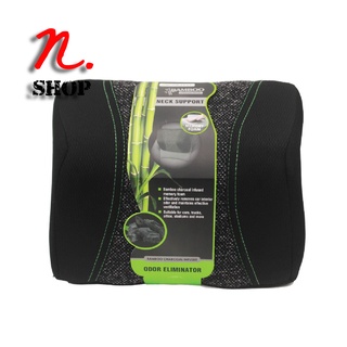 แผ่นรองคอเมมโมรี่โฟมผสมถ่านไม้ไผ่ PICAUTO Bamboo Charcoal Infused Memory Foam Neck Support