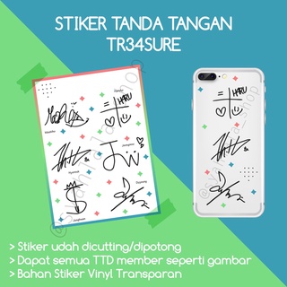 Tr34sure TTD KPOP TREASUR3 สติกเกอร์ลายเซ็น