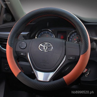 【Ax·safe】ปลอกหนังหุ้มพวงมาลัยรถยนต์ กันลื่น สําหรับ Toyota Camry Corolla Vios Wigo rav4 พร้อมส่ง