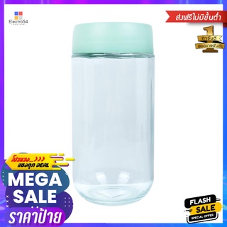 ขวดโหลแก้วฝาเกลียว MAGNIFF 0.8 ลิตร สีเขียวGLASS CANISTER WITH SCREW LID MAGNIFF 0.8L GREEN