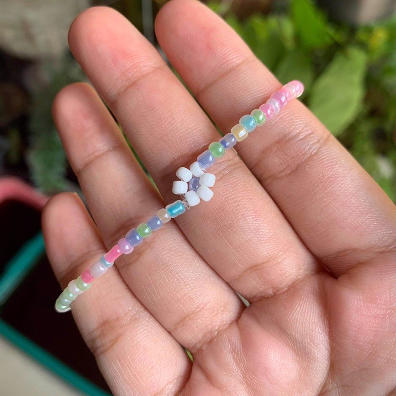 กำไลลูกปัด กำไลข้อมือ กำไลคู่ กำไล สร้อยข้อมือ ลูกปัด น่ารัก ราคาถูก กำไลข้อมือ สร้อยลูกปัด กำไลลูกปัดเม็ดทราย