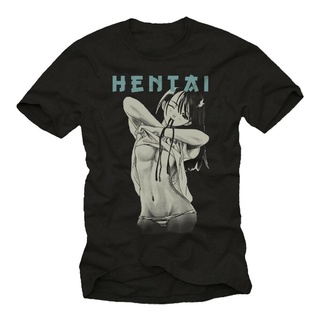 เสื้อยืดผ้าฝ้ายพิมพ์ลายขายดี เสื้อยืดคอกลมแขนสั้นพิมพ์ลายการ์ตูน Hentai Waifu Senpai Nerd Gamer Manga สําหรับผู้ชาย