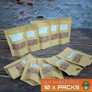 ขายส่ง 10 ถุง Top Dressing Size 3 for Succulents &amp; Cactus Golden Rock Imported 100 grams หินแม่น้ำธรรมชาติ 100%