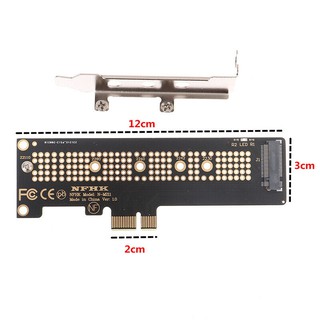 (สำหรับPCIe x1)NVMe PCIe M.2 NGFF SSD to PCIe X1 4.0 adapter card with bracket(N-M211)