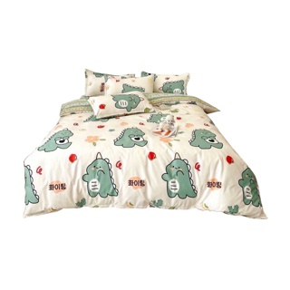 ชุดผ้าปูที่นอน ผ้าปูที่นอน พร้อมผ้านวม ครบชุด6ชิ้น มีขนาด 3.5f/5f/6f มีเก็บเงินปลายทาง