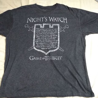 เสื้อยืดสีขาวเสื้อยืด Game of THRONES Nights WatchS-4XL