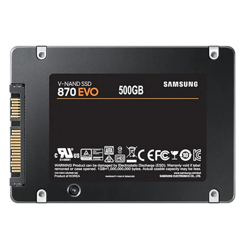 500 GB SSD (เอสเอสดี) SAMSUNG 870 EVO SATA3 (MZ-77E500BW) - รูปที่ 2