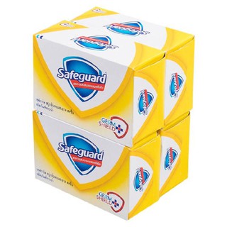 🔥สินค้าขายดี!! เซฟการ์ด สบู่ก้อน สีทอง ขนาด 80 กรัม แพ็ค 4 ก้อน Safeguard Soap 80 g x 4 Gold