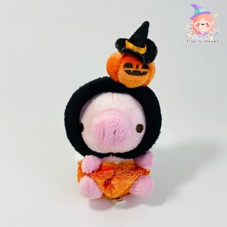 พวงกุญแจฮาโลวีน Halloween (มือสอง) ขนาด 3.5 นิ้ว Japan Doll Keychain ตุ๊กตาญี่ปุ่น ตุ๊กตาหมู ฟักทอง ฮาโลวีน Haloween