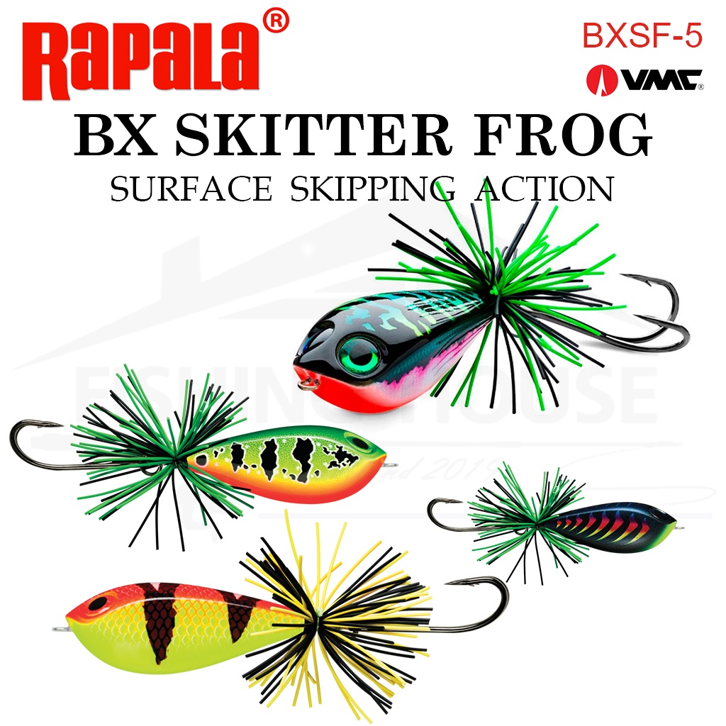 ราพาล่าสกิตเตอร์ฟร็อก BXSF-5 ราพาล่า สกิตเตอร์ฟร็อก RAPALA SKITTER FROG BXSF05 งานไม้หายาก
