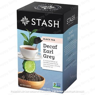 ชาดำไม่มีคาเฟอีน STASH Black Tea Decaf Earl Grey 1 กล่อง 18 ซอง🍵 ชาอเมริการสแปลกใหม่✈