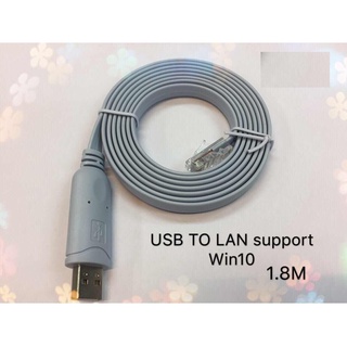 ส่งจากไทย USB to Lan support Win 10 สายยาว 1.8ม. แลน พร้อมส่ง