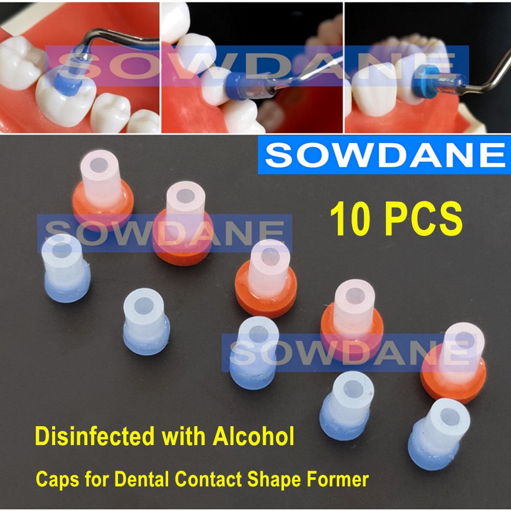 Dental Resin Composite Trimmer Spatula Dental Contact Shape Former with Caps Composite Modelling Ins