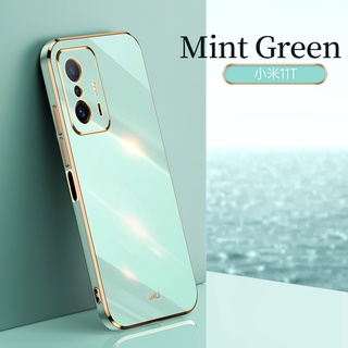 Multicolor 2021 In Stock เคส Xiaomi 11T Pro 5G Redmi 10 Note 10S 10 Pro 4G New High Quality Straight Edge Ultra-thin Plating Simple Solid Color Phone Case Shockproof Protection Cover เคสโทรศัพท์ Xiaomi11T 11TPro Redmi10 Note10S Note10Pro Softcase