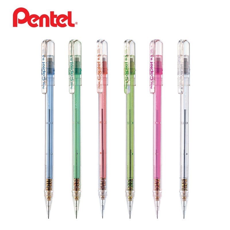 Pentel Caplet ดินสอกด 0.5 มม. เพนเทล สีสวย มาตรฐานญี่ปุ่น Made in Japan