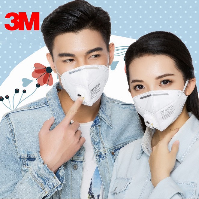 หน้ากาก 3M Mask 9001V Anti-Smog PM2.5 Wear Glasses Will พร้อมส่งสต็อกไทย