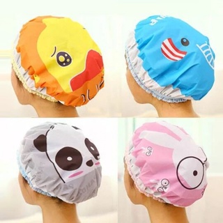 JAHOME หมวกคลุมผมอาบน้ำ ลายการ์ตูนน่ารัก สำหรับผู้หญิง