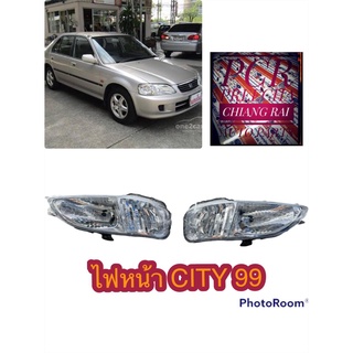 ไฟหน้า HONDA CITY ฮฮนด้า ซิตี้ โฉมType Z ปี 1999 2000 2001 2002 งานสวยงานดี สินค้าพร้อมส่ง