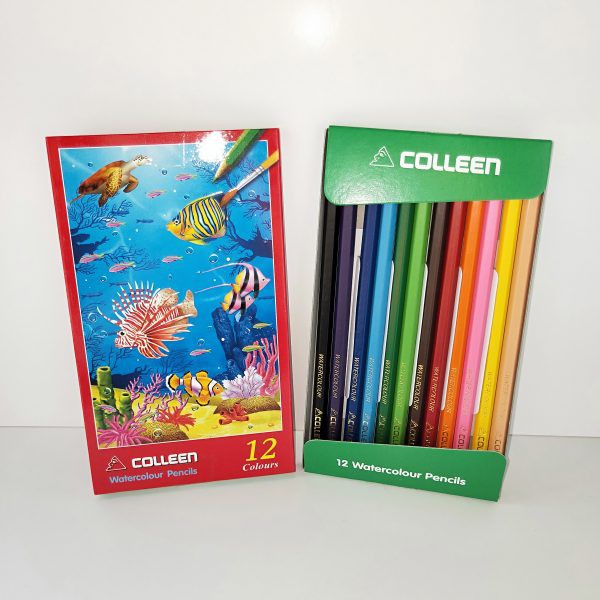 Colleen ดินสอสีน้ำคลอลีน(สีไม้ระบายน้ำ) 12 สี