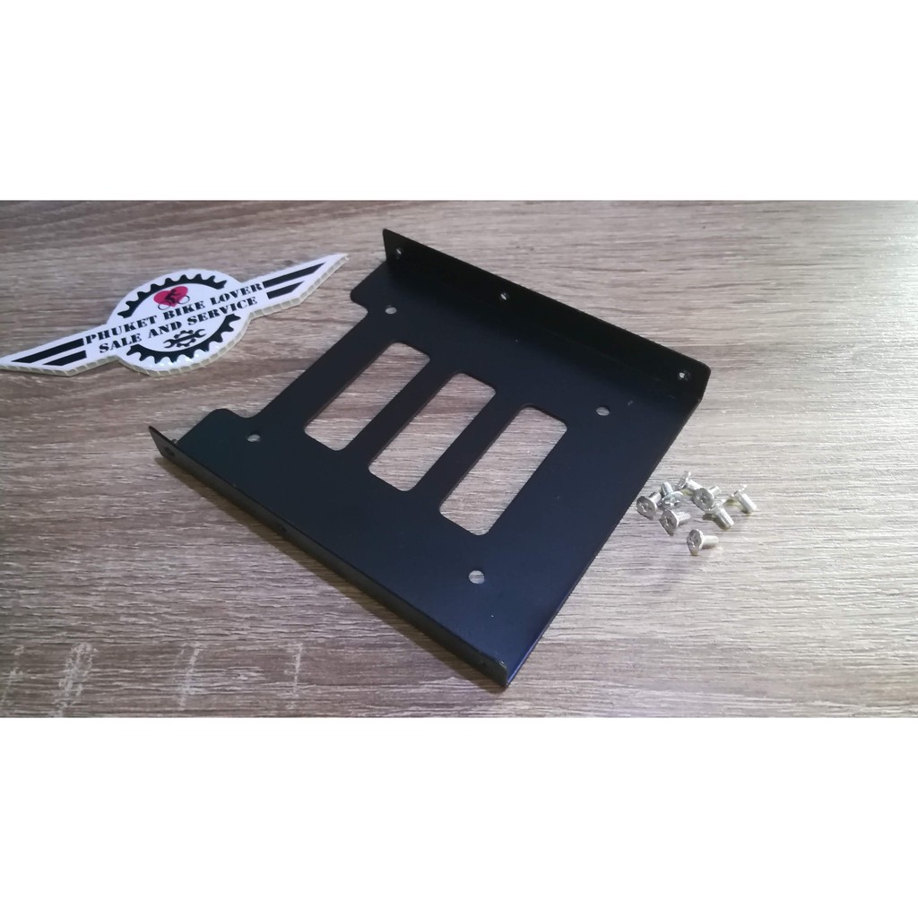 ถาดแปลงฮาร์ดดิส SSD 2.5" เป็น 3.5" สำหรับใส่ PC Computer แปลง HDD Notebooke ใส่ PC แถมน๊อต ไม่มี HDD