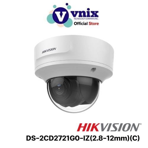 DS-2CD2721G0-IZ(2.8-12mm)(C) Hikvision 2 MP WDR Varifocal Dome Network Camera