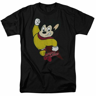 โปรโมชั่น เสื้อยืดลําลอง แขนสั้น พิมพ์ลายการ์ตูน Mighty Mouse Classic Hero สําหรับผู้ชาย