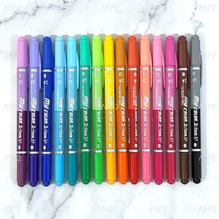 My color (2-Tone) Dong A Pen ปากกาสี 2 หัว (1 ด้าม)
