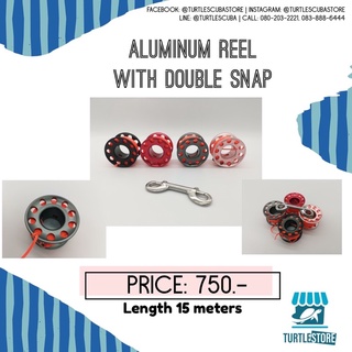 aluminum reels with double snap ยาว15เมตร