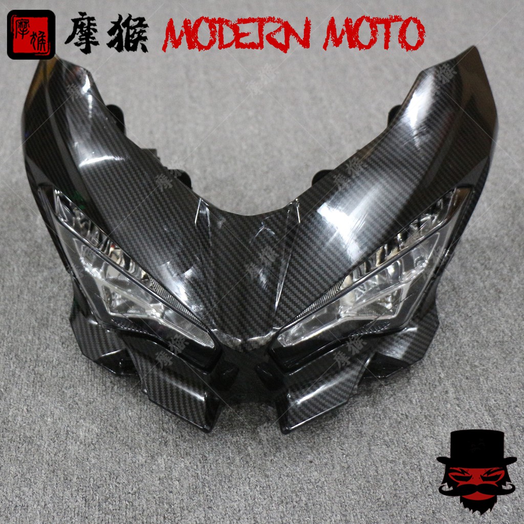 ชุดแฟริ่งหน้าชุดโคมไฟหน้าKawasaki Ninja 400 ninja400 18-22ชุดแฟริ่งหน้าโครงยึดไฟหน้าโครงเหล็กยึดแฟริ