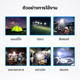 หลอดไฟไร้สาย LED ไฟตุ้ม โซลาเซลล์ ชาร์จแสงอาทิตย์/ชาร์จแบต USB พกพก ใช้ยามฉุกเฉิน BULB LAMP SOLAR