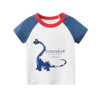 เสื้อยืดแฟชั่นเด็ก Dainosaur สีขาว สินค้าเด็กคุณภาพจาก IdeaKidShop