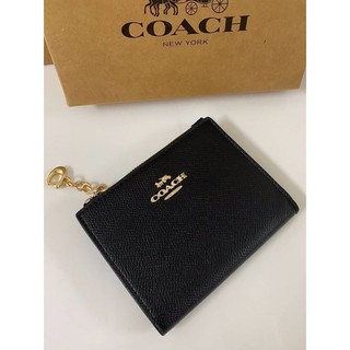 Coach SNAP CARD CASE IN SIGNATURE CANVAS