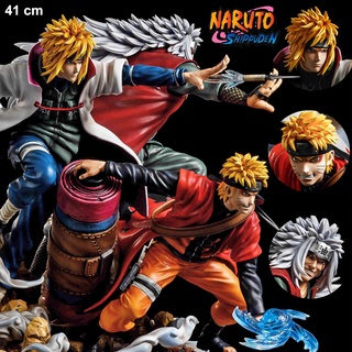 Figure ฟิกเกอร์ Naruto Shippuden นินจาจอมคาถา โอ้โฮเฮะ นารูโตะ ชิปปุเดง Jiraiya จิไรยะ Minato มินาโตะ Naruto นารูโตะ