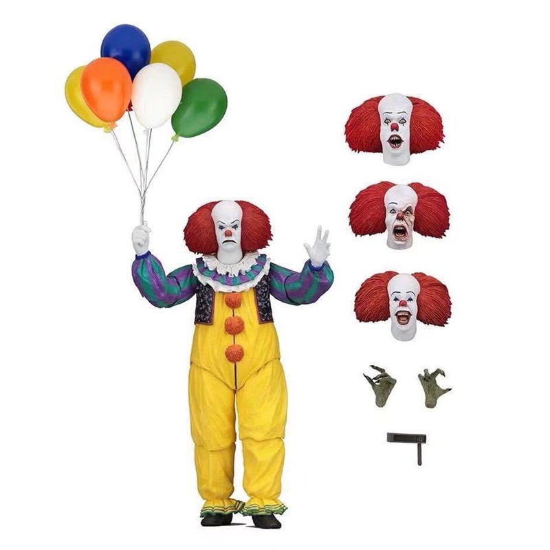 NECA 1990 เวอร์ชันของ Stephen Kings IT the Movie Clown Pennywise Action Figure