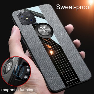 เคสโทรศัพท์มือถือแข็ง รูปเกราะ กันกระแทก พร้อมแหวนขาตั้ง สำหรับ OPPO Reno4 Z 5G