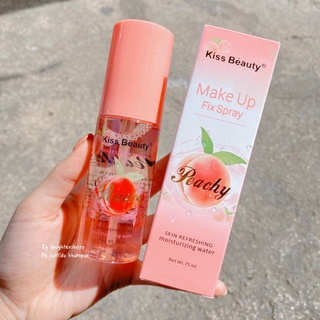 Peachy สเปรย์น้ำแร่ จาก Kiss Beauty 🍑 ราคาถูก ราคาส่งส่งฟรี!