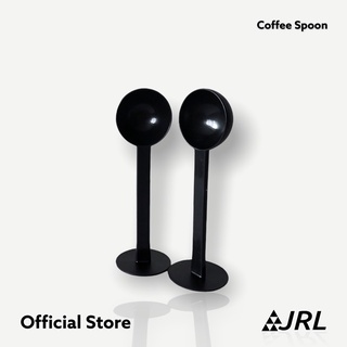 (30ml) JRL ช้อนตักผงกาแฟ / ที่กดกาแฟ 2in1 ช้อนตวงกาแฟ ด้ามช้อนกดกาแฟได้ จำนวน 2 ชิ้น (สีดำ) - ขนาด 30 มล