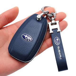 ☑◆✐ใช้งานได้ Subaru Forester Key Case Outback Legacy XV Leather Car High-end Shell Buckle