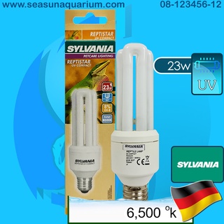 Sylvania ReptiStar UVB E27 23w หลอดยูวีบี UVB หลอดสัตว์เลื้อยคลาน 6500k UVB 8% UVA 30% 23w E27 UVA UVB หลอดยูวีเอ