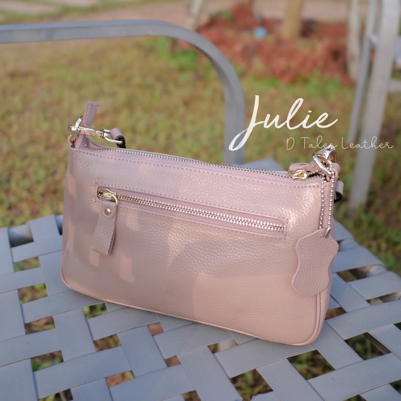 DTALES Julie กระเป๋าหนังแท้ 2สาย เรียบง่าย แมทช์ได้ทุกลุค ยิ่งใช้ยิ่งนิ่ม กระเป๋าสะพาย