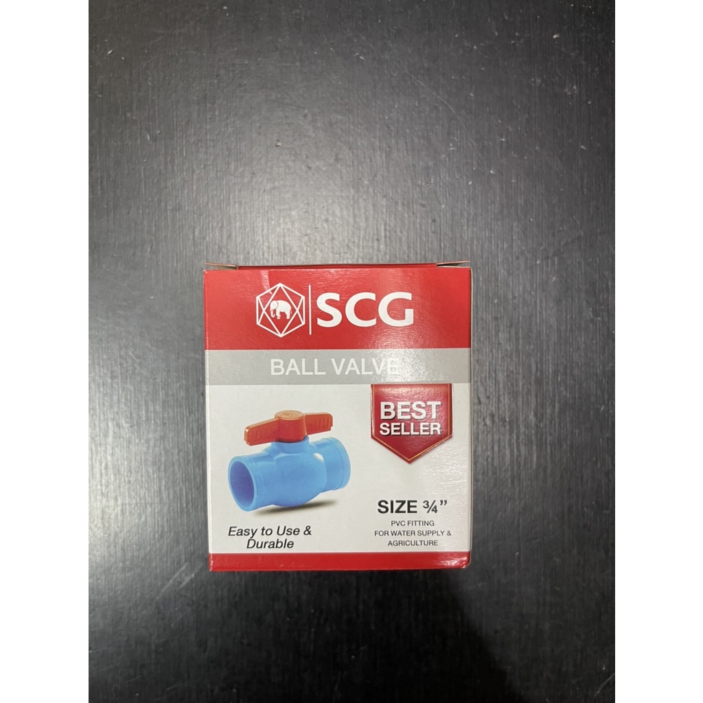 บอลวาล์ว พีวีซี ตราช้าง SCG ขนาด 1/2 (4หุน - 18 mm.) 3/4 (6หุน - 20 mm.) 1 นิ้ว (  25 mm. ) BALL VALVE #บอลวาล์วพีวีซี - รูปที่ 5