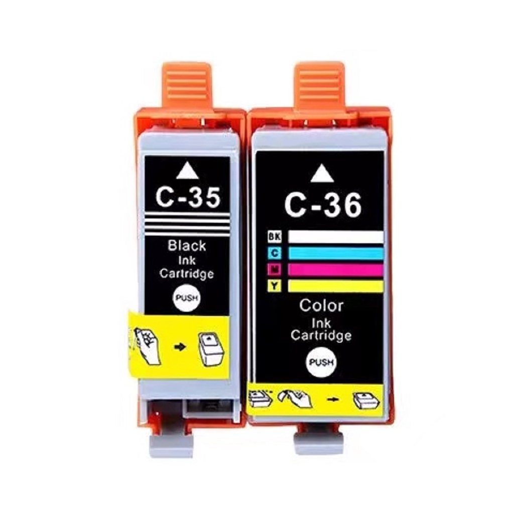 ตลับหมึกเครื่องปริ้นท์ แบบพกพา CANON ip100 ip110 PGI-35BK CLI-36C CANON PIXMA TR150 mini320 260