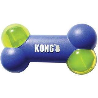 KONG Squeezz Action Bone Blue ของเล่นสุนัข กระดูกของเล่น