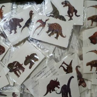 TATTOO แท็ททู แทตทู ไดโนเสาร์ 😁ขาย 60 แผ่น (1 แผ่นมีแทททู 2 …