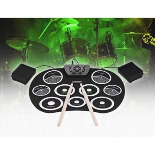 TGmall  At First กลองไฟฟ้า รุ่น Drum Pad ขนาดใหญ่กระทัดมือ ฟังก์ชันและขนาดใหญ่กว่า