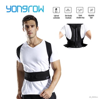 Yongrow Adjustable Posture Corrector Back Support Shoulder Back Brace Posture Correction Spine Postural  Health Fixer Ta