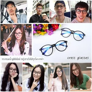 แว่นกรองแสงคอมพิวเตอร์ เลนส์บลูบล็อคแท้ ทรงหยดน้ำใหญ่ รหัส CGB04
