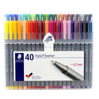 ชุดปากกา ไตรพลัส คัลเลอร์ 40 สี ขนาดเส้น 0.3 มม. สเต็ดเล่อร์ Nr.334 SB40