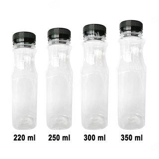 ขวดพลาสติก​ PET​ 350ml 150​ ขวด เลือกสีฝาได้