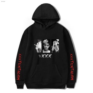 Alimoo MC xxxtentacion เสื้อฮู้ด สเวตเตอร์แขนยาว สำหรับผู้ชายผู้หญิง ไซซ์ XXS 4XL